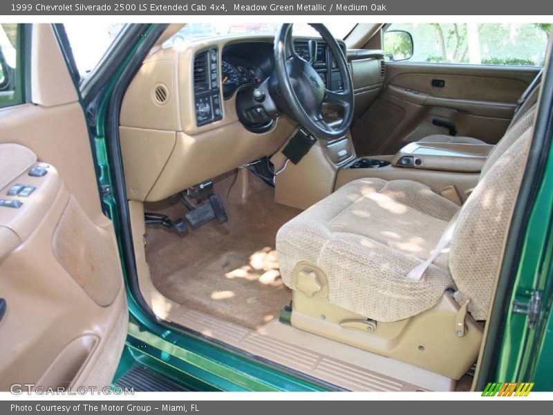Meadow Green Metallic / Medium Oak 1999 Chevrolet Silverado 2500 LS Extended Cab 4x4