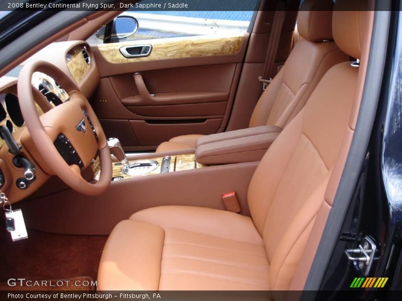 Dark Sapphire / Saddle 2008 Bentley Continental Flying Spur