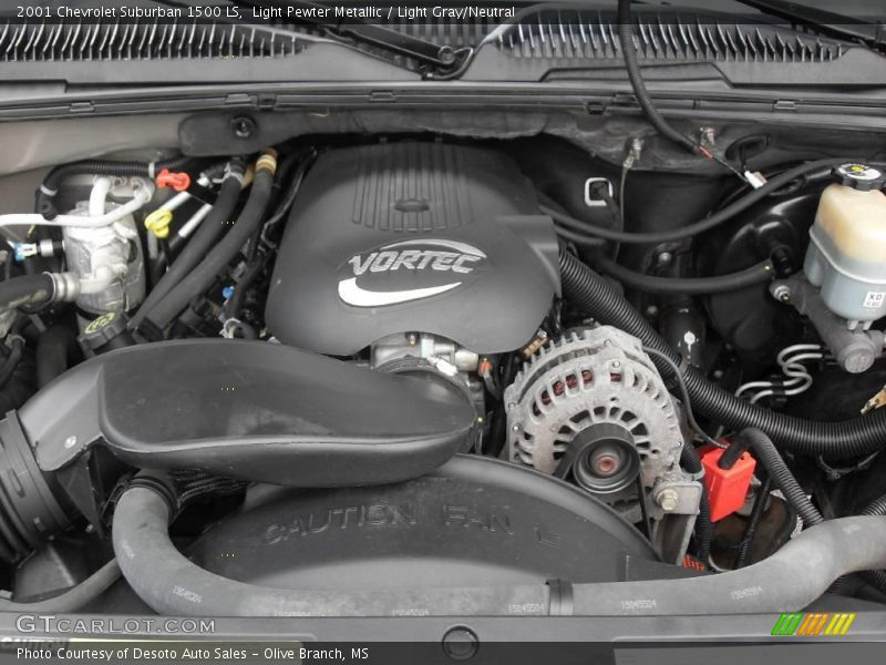Light Pewter Metallic / Light Gray/Neutral 2001 Chevrolet Suburban 1500 LS