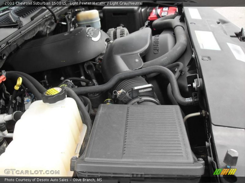 Light Pewter Metallic / Light Gray/Neutral 2001 Chevrolet Suburban 1500 LS
