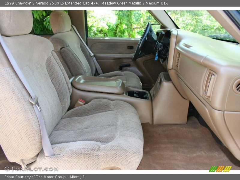 Meadow Green Metallic / Medium Oak 1999 Chevrolet Silverado 2500 LS Extended Cab 4x4