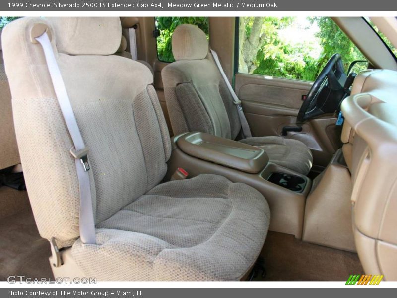 Meadow Green Metallic / Medium Oak 1999 Chevrolet Silverado 2500 LS Extended Cab 4x4