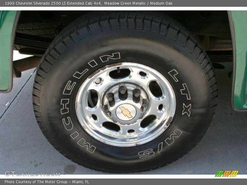 Meadow Green Metallic / Medium Oak 1999 Chevrolet Silverado 2500 LS Extended Cab 4x4