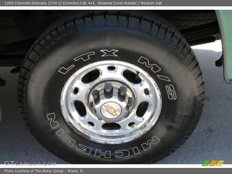 Meadow Green Metallic / Medium Oak 1999 Chevrolet Silverado 2500 LS Extended Cab 4x4