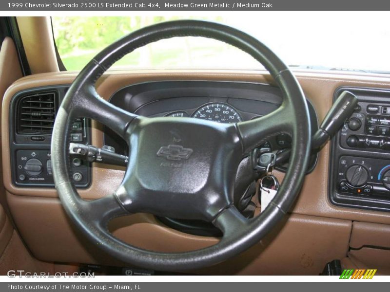 Meadow Green Metallic / Medium Oak 1999 Chevrolet Silverado 2500 LS Extended Cab 4x4