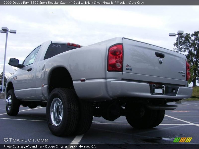 Bright Silver Metallic / Medium Slate Gray 2009 Dodge Ram 3500 Sport Regular Cab 4x4 Dually