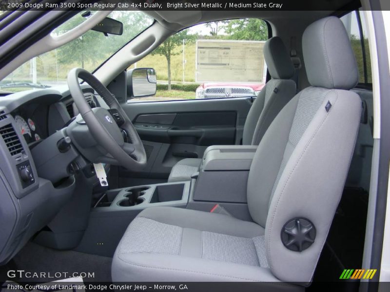 Bright Silver Metallic / Medium Slate Gray 2009 Dodge Ram 3500 Sport Regular Cab 4x4 Dually