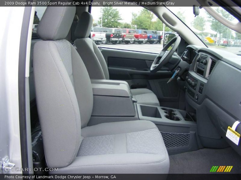 Bright Silver Metallic / Medium Slate Gray 2009 Dodge Ram 3500 Sport Regular Cab 4x4 Dually