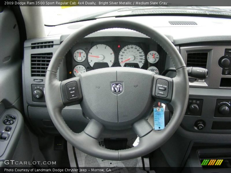 Bright Silver Metallic / Medium Slate Gray 2009 Dodge Ram 3500 Sport Regular Cab 4x4 Dually