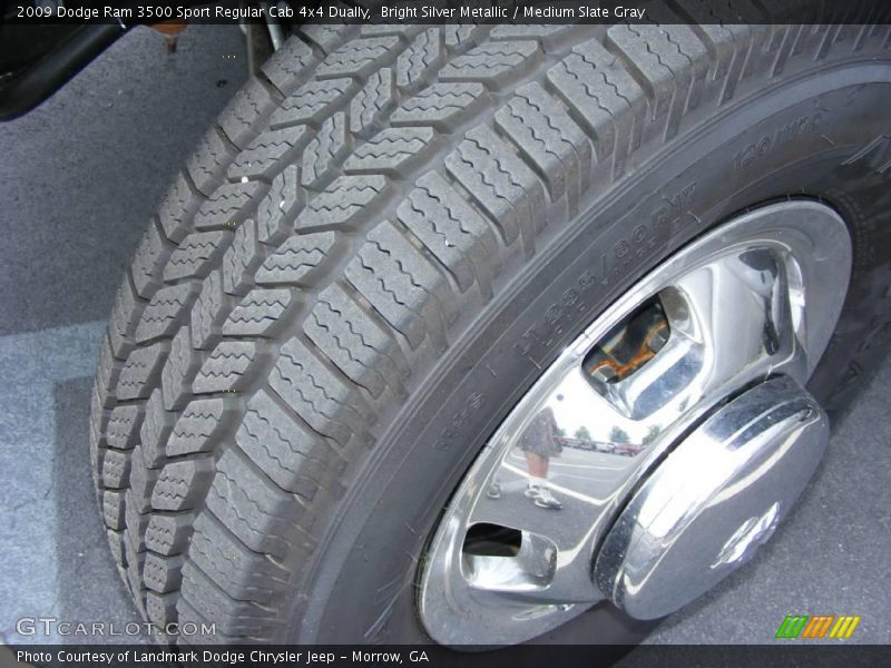 Bright Silver Metallic / Medium Slate Gray 2009 Dodge Ram 3500 Sport Regular Cab 4x4 Dually