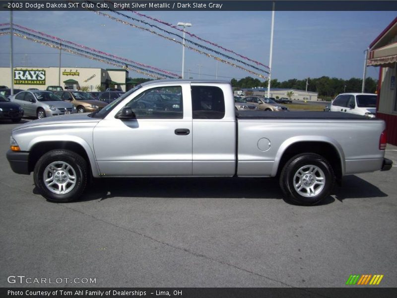 Bright Silver Metallic / Dark Slate Gray 2003 Dodge Dakota SXT Club Cab