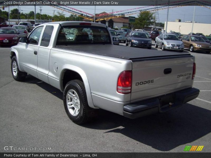 Bright Silver Metallic / Dark Slate Gray 2003 Dodge Dakota SXT Club Cab
