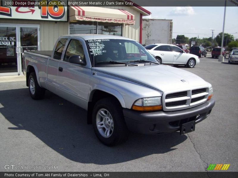 Bright Silver Metallic / Dark Slate Gray 2003 Dodge Dakota SXT Club Cab