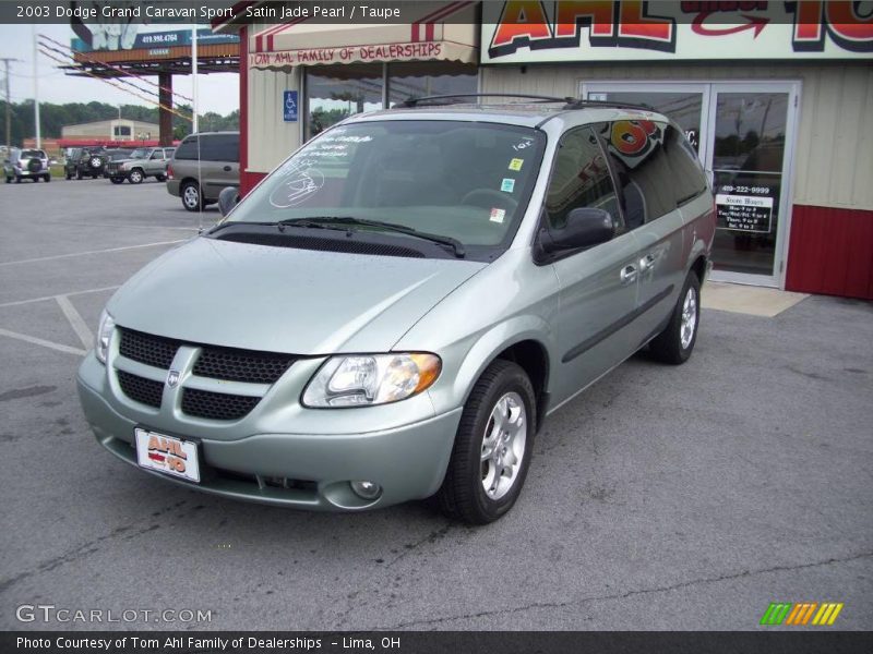 Satin Jade Pearl / Taupe 2003 Dodge Grand Caravan Sport