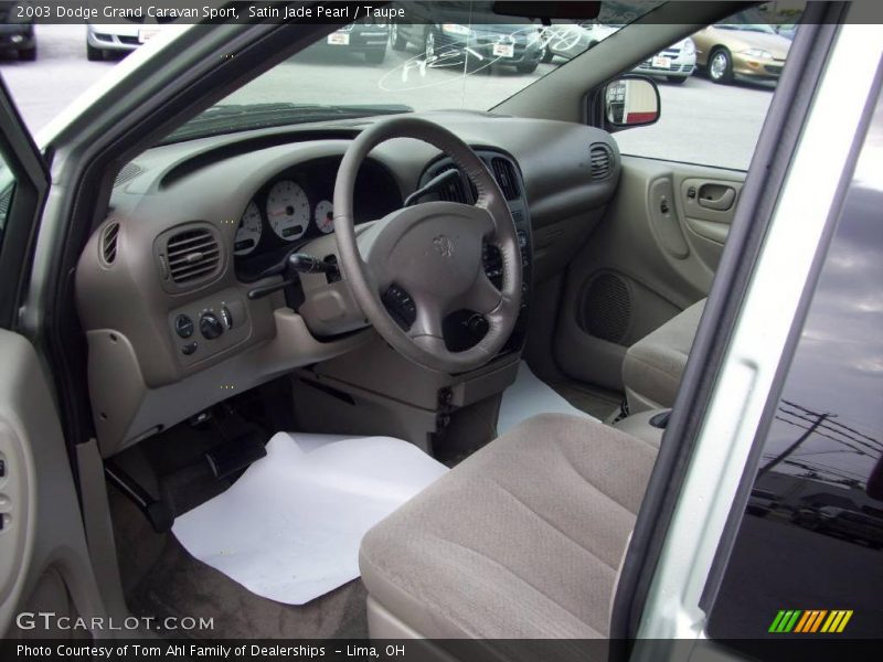 Satin Jade Pearl / Taupe 2003 Dodge Grand Caravan Sport