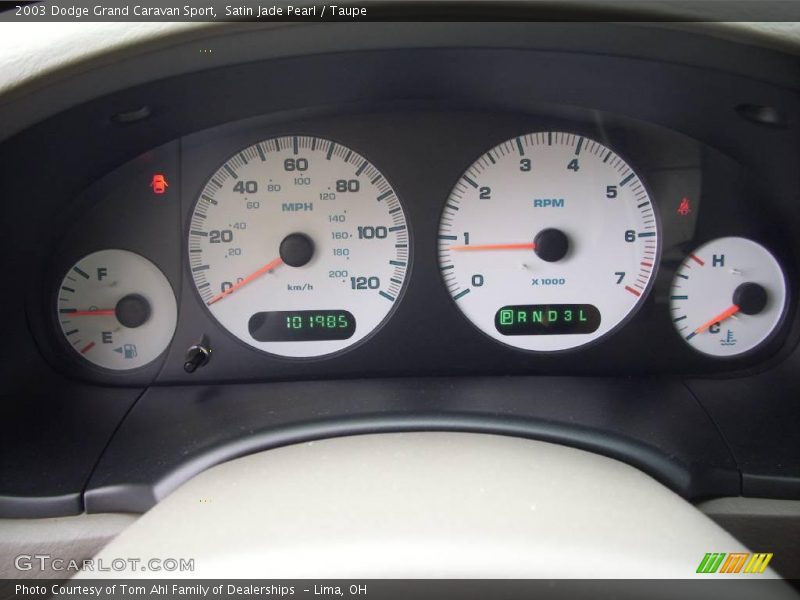 Satin Jade Pearl / Taupe 2003 Dodge Grand Caravan Sport