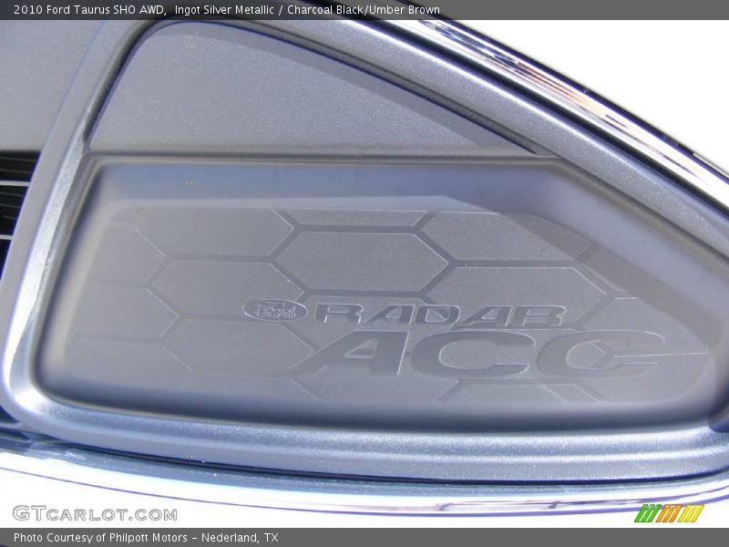 Ingot Silver Metallic / Charcoal Black/Umber Brown 2010 Ford Taurus SHO AWD