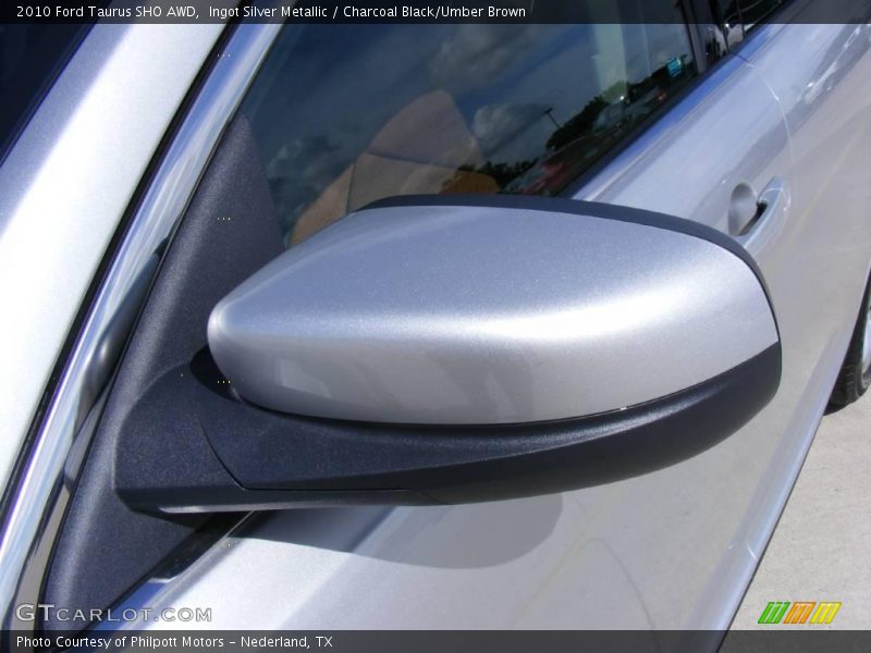 Ingot Silver Metallic / Charcoal Black/Umber Brown 2010 Ford Taurus SHO AWD