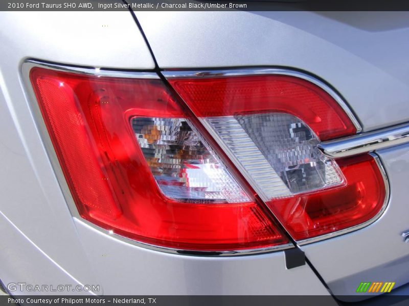 Ingot Silver Metallic / Charcoal Black/Umber Brown 2010 Ford Taurus SHO AWD