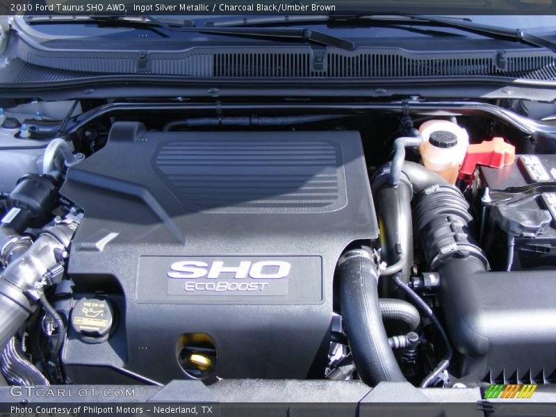 Ingot Silver Metallic / Charcoal Black/Umber Brown 2010 Ford Taurus SHO AWD