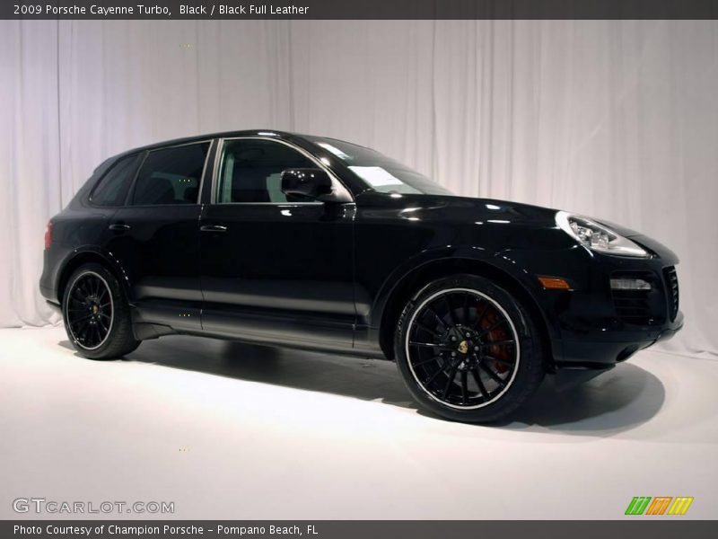 Black / Black Full Leather 2009 Porsche Cayenne Turbo