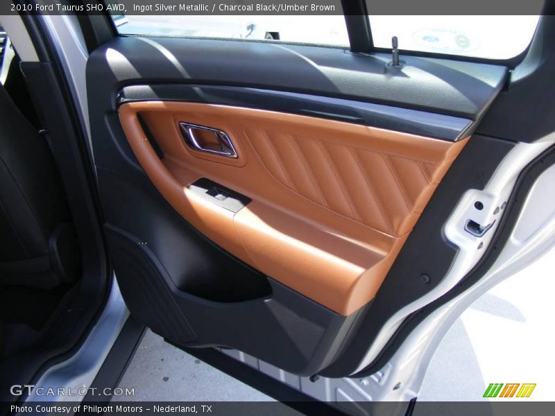 Ingot Silver Metallic / Charcoal Black/Umber Brown 2010 Ford Taurus SHO AWD