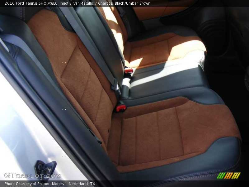 Ingot Silver Metallic / Charcoal Black/Umber Brown 2010 Ford Taurus SHO AWD