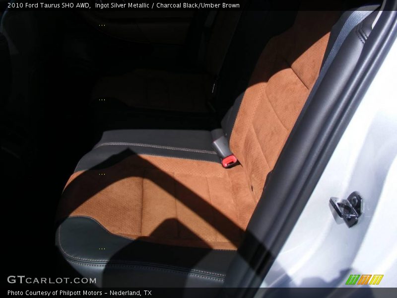 Ingot Silver Metallic / Charcoal Black/Umber Brown 2010 Ford Taurus SHO AWD