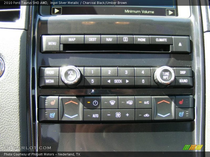 Ingot Silver Metallic / Charcoal Black/Umber Brown 2010 Ford Taurus SHO AWD