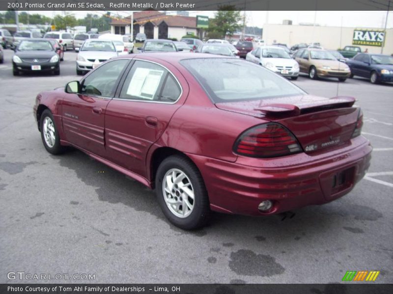 Redfire Metallic / Dark Pewter 2001 Pontiac Grand Am SE Sedan