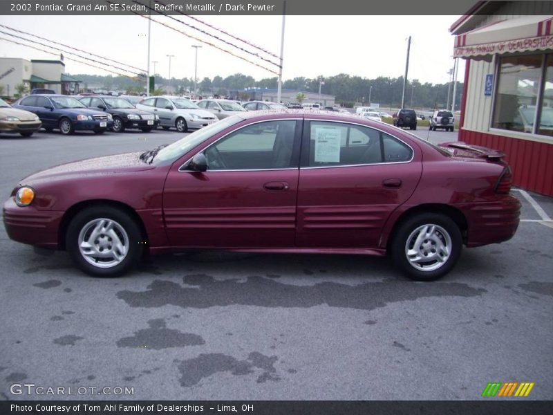 Redfire Metallic / Dark Pewter 2002 Pontiac Grand Am SE Sedan