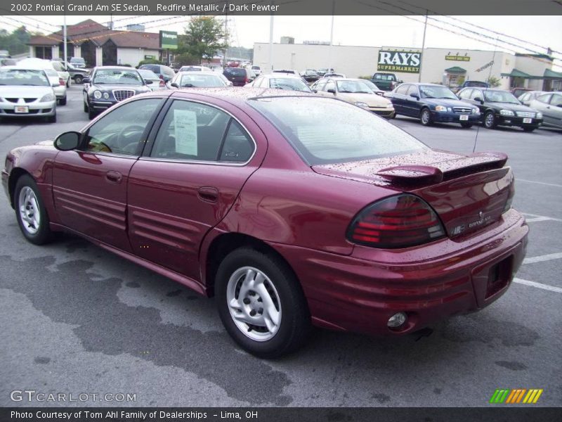 Redfire Metallic / Dark Pewter 2002 Pontiac Grand Am SE Sedan