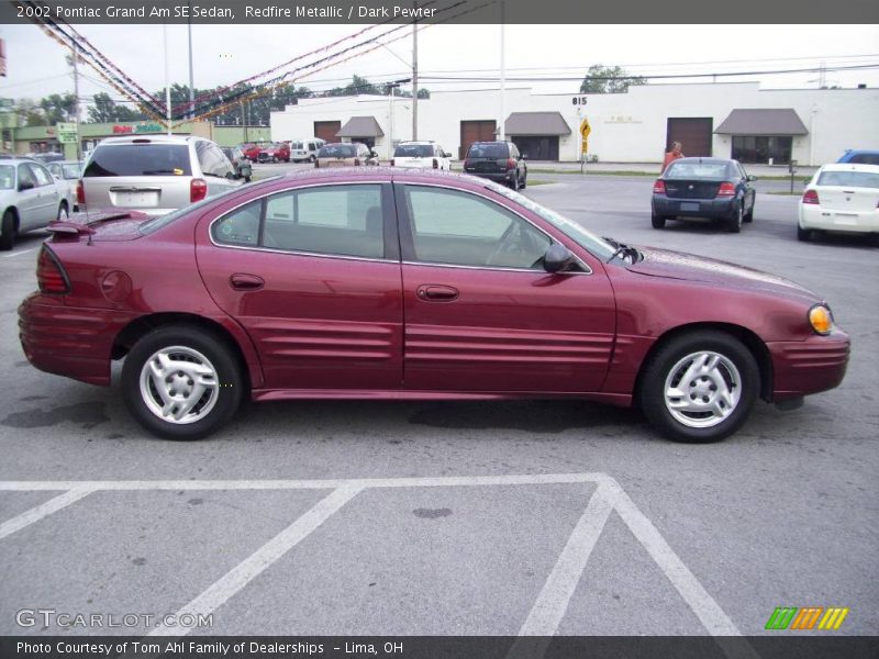 Redfire Metallic / Dark Pewter 2002 Pontiac Grand Am SE Sedan