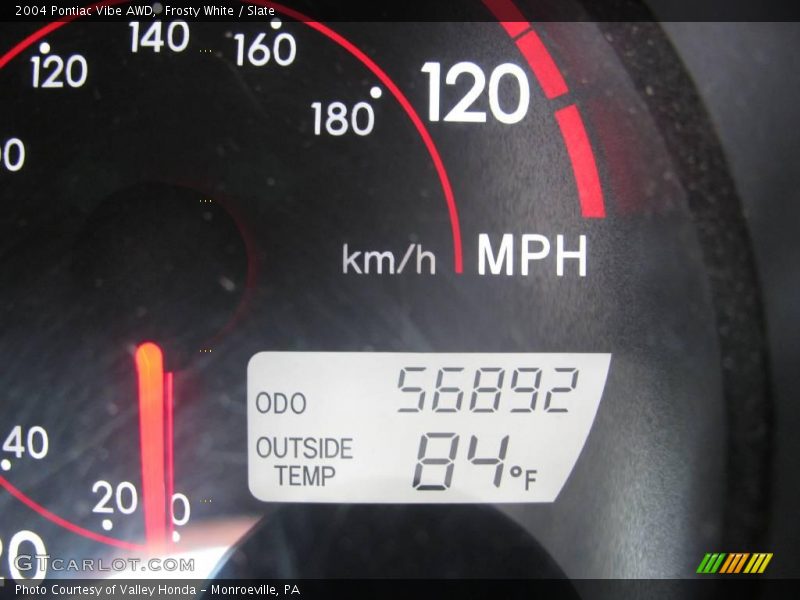 Frosty White / Slate 2004 Pontiac Vibe AWD