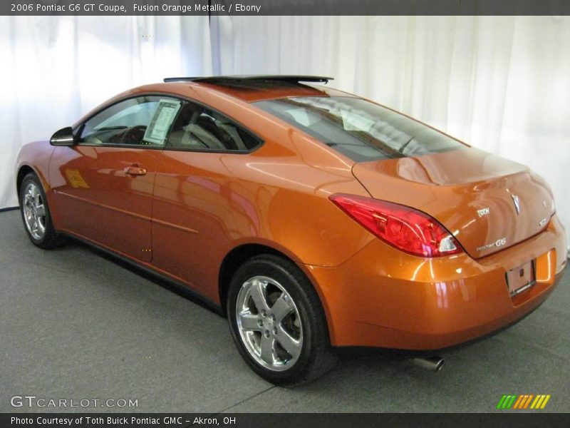 Fusion Orange Metallic / Ebony 2006 Pontiac G6 GT Coupe