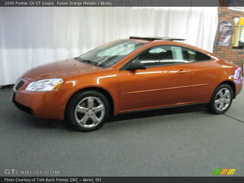 Fusion Orange Metallic / Ebony 2006 Pontiac G6 GT Coupe