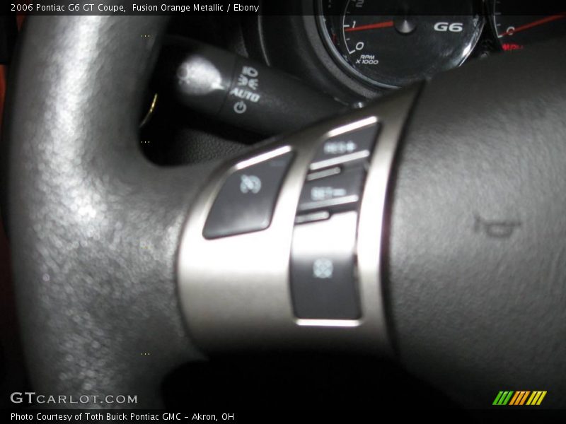 Fusion Orange Metallic / Ebony 2006 Pontiac G6 GT Coupe