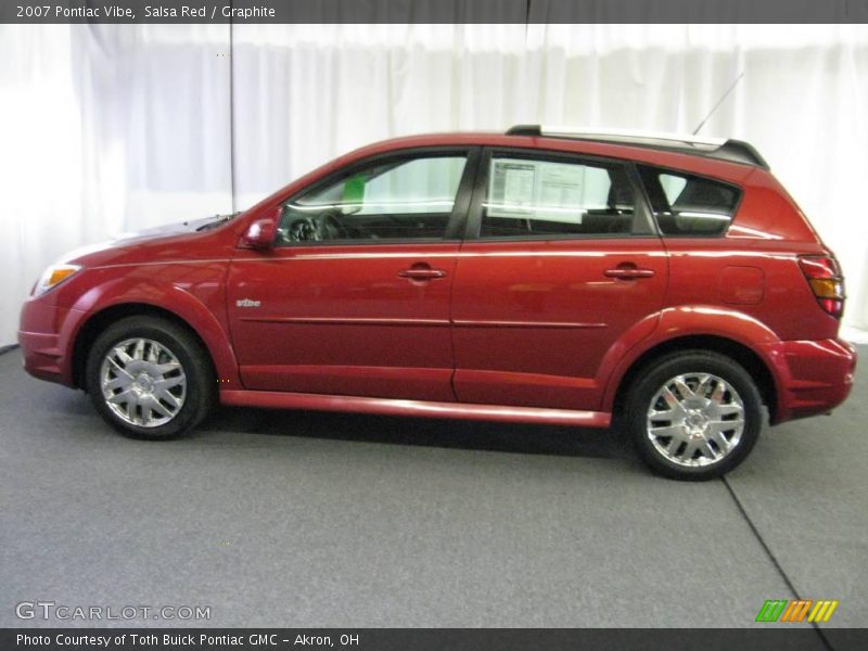 Salsa Red / Graphite 2007 Pontiac Vibe