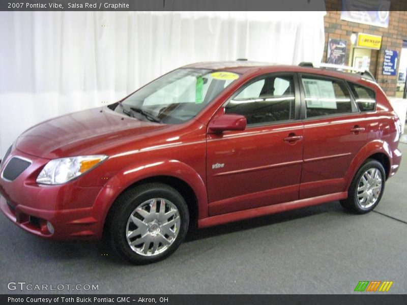 Salsa Red / Graphite 2007 Pontiac Vibe