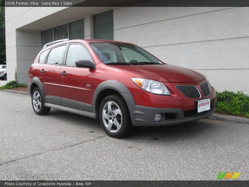 Salsa Red / Slate 2008 Pontiac Vibe