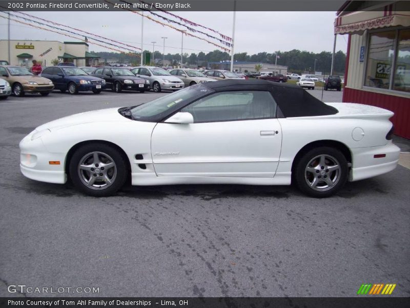 Arctic White / Ebony Black 2002 Pontiac Firebird Convertible