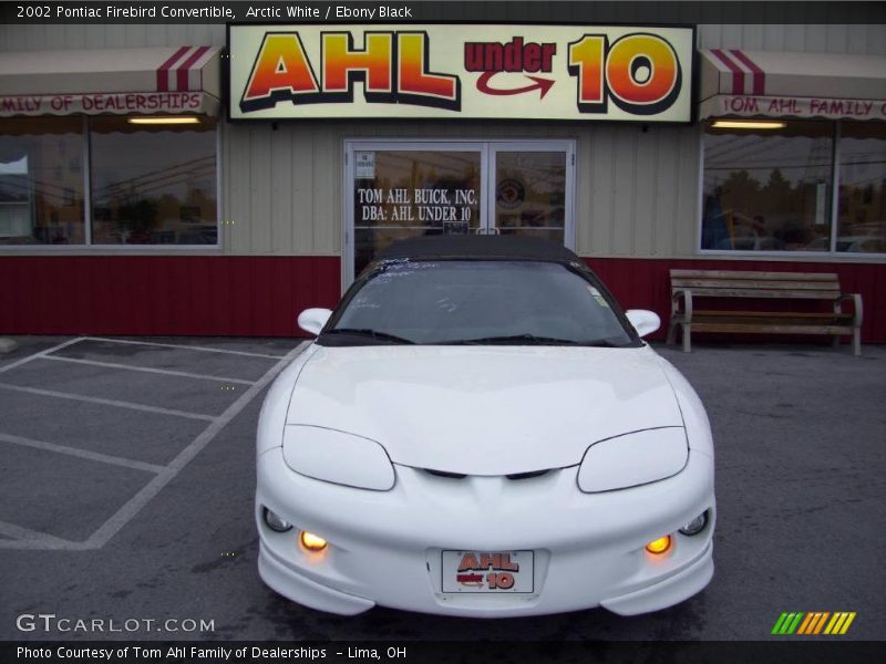 Arctic White / Ebony Black 2002 Pontiac Firebird Convertible