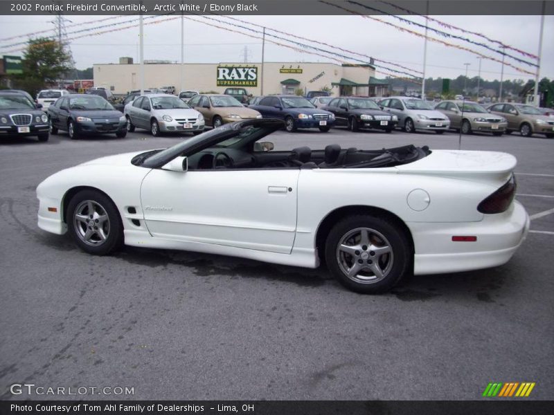 Arctic White / Ebony Black 2002 Pontiac Firebird Convertible