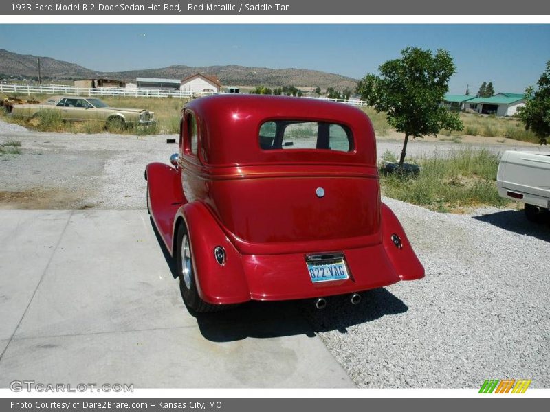 Red Metallic / Saddle Tan 1933 Ford Model B 2 Door Sedan Hot Rod