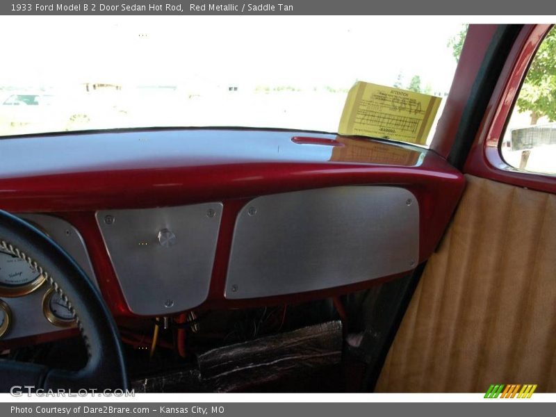 Red Metallic / Saddle Tan 1933 Ford Model B 2 Door Sedan Hot Rod