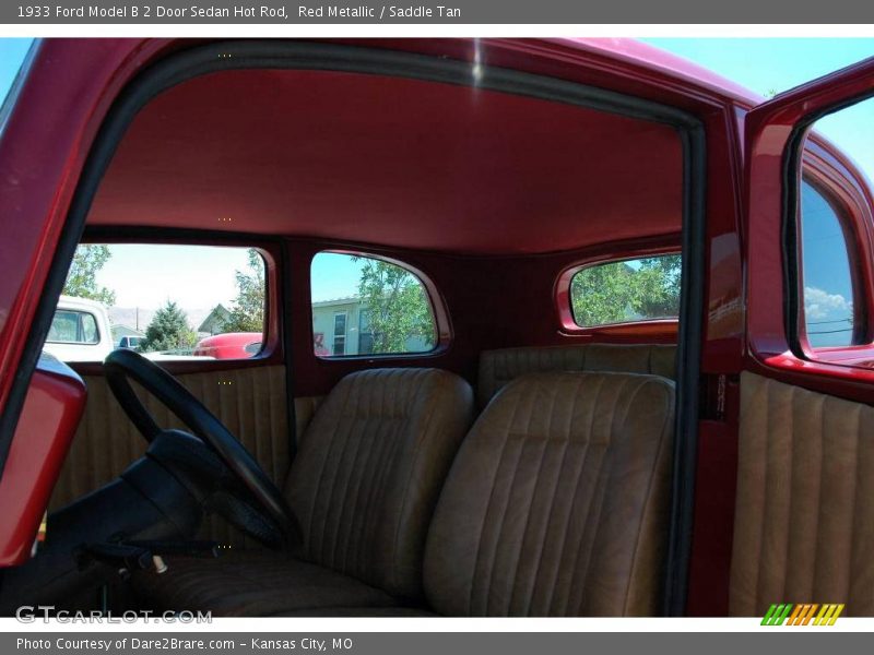 Red Metallic / Saddle Tan 1933 Ford Model B 2 Door Sedan Hot Rod