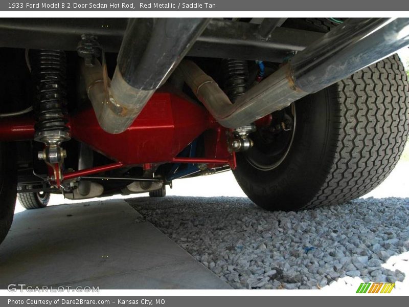 Red Metallic / Saddle Tan 1933 Ford Model B 2 Door Sedan Hot Rod