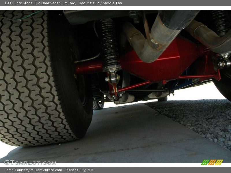 Red Metallic / Saddle Tan 1933 Ford Model B 2 Door Sedan Hot Rod