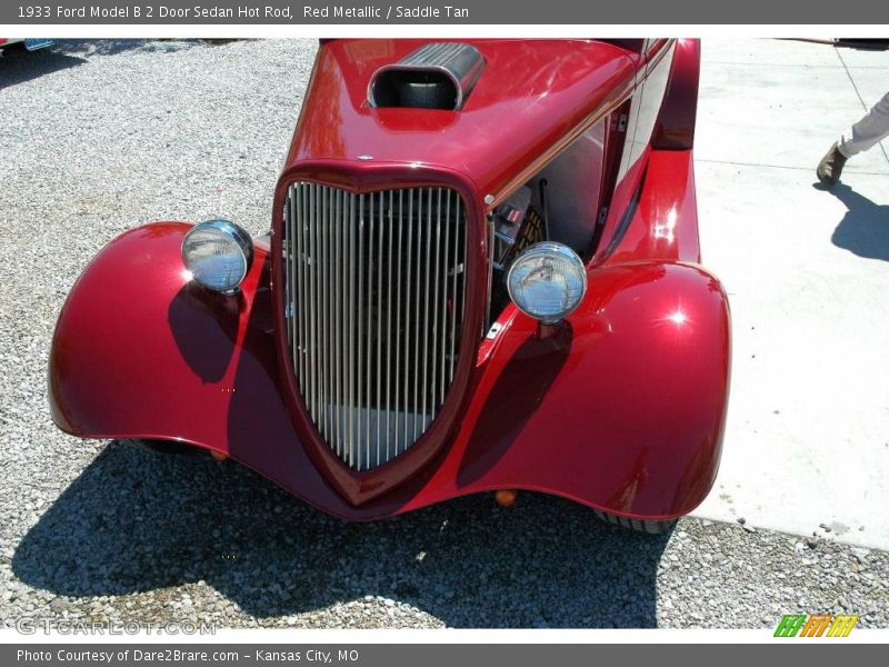 Red Metallic / Saddle Tan 1933 Ford Model B 2 Door Sedan Hot Rod