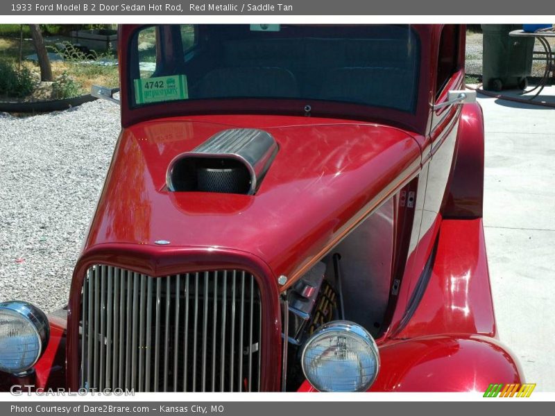 Red Metallic / Saddle Tan 1933 Ford Model B 2 Door Sedan Hot Rod